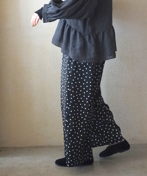 JOURNAL STANDARD LUXE(ジャーナルスタンダード ラックス)の「ドット イージーワイドパンツ(その他パンツ・レディース・ブラック・FREE)」の10枚目の写真
