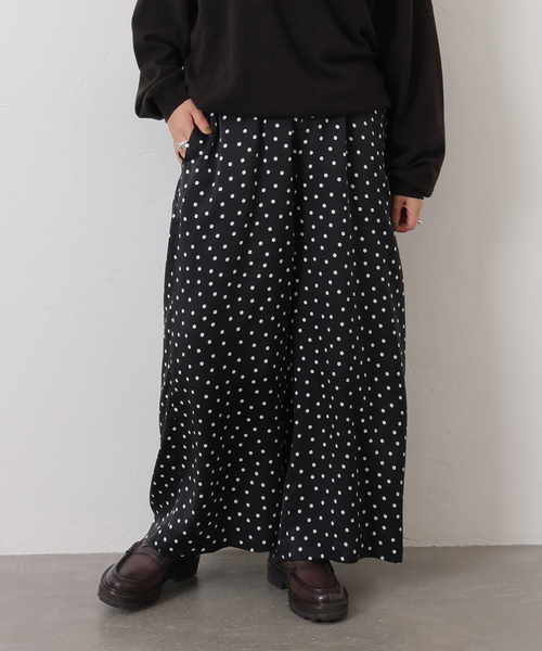 JOURNAL STANDARD LUXE(ジャーナルスタンダード ラックス)の「ドット イージーワイドパンツ(その他パンツ・レディース・ブラック・FREE)」の12枚目の写真