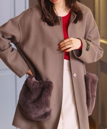 TONAL（トーナル）の「【カタログ掲載】ビーバーノーカラーガウン