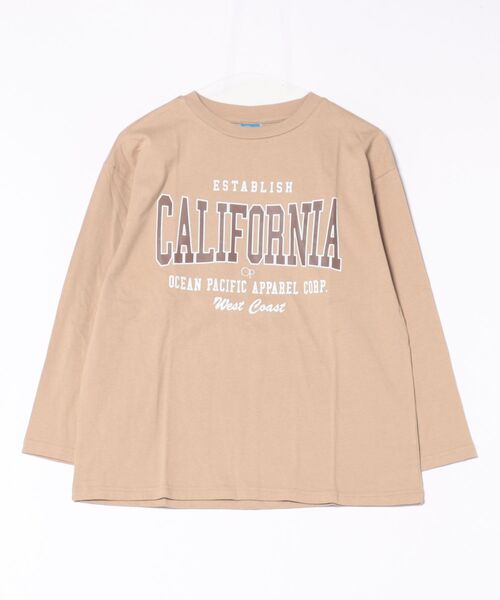 Ocean Pacific(オーシャンパシフィック)の「【OP:オーピー】レディースロゴ長袖Tシャツ ロングTシャツ(Tシャツ/カットソー・レディース・ヘザーグレー/ベージュ/グリーン/ホワイト・LARGE/X-LARGE/MEDIUM)」の7枚目の写真