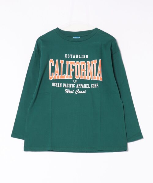 Ocean Pacific(オーシャンパシフィック)の「【OP:オーピー】レディースロゴ長袖Tシャツ ロングTシャツ(Tシャツ/カットソー・レディース・ヘザーグレー/ベージュ/グリーン/ホワイト・LARGE/X-LARGE/MEDIUM)」の8枚目の写真