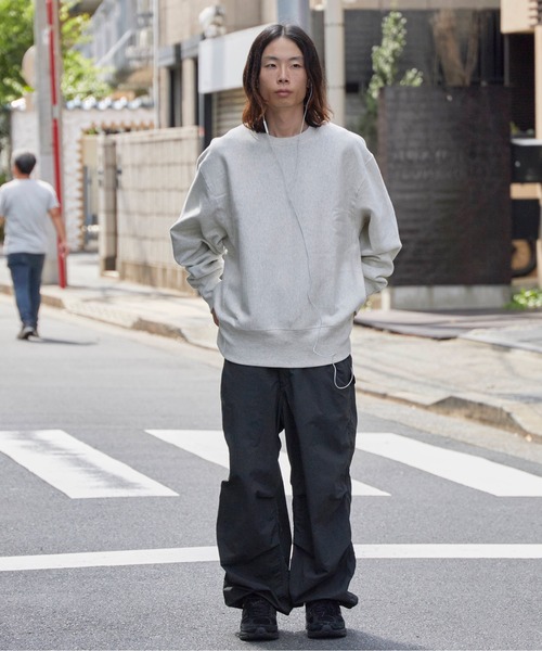 Healthknit（ヘルスニット）の「Healthknit/ヘルスニット LOCKER WEIGHT SWEAT CREW ドロップショルダー サイドパネル クルーネックスウェット（スウェット・メンズ・ブラック/グレー/アイボリー・L/XL/M）」の12枚目の写真