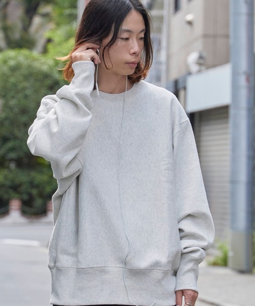Healthknit（ヘルスニット）の「Healthknit/ヘルスニット LOCKER WEIGHT SWEAT CREW ドロップショルダー サイドパネル クルーネックスウェット（スウェット・メンズ・ブラック/グレー/アイボリー・L/XL/M）」の15枚目の写真