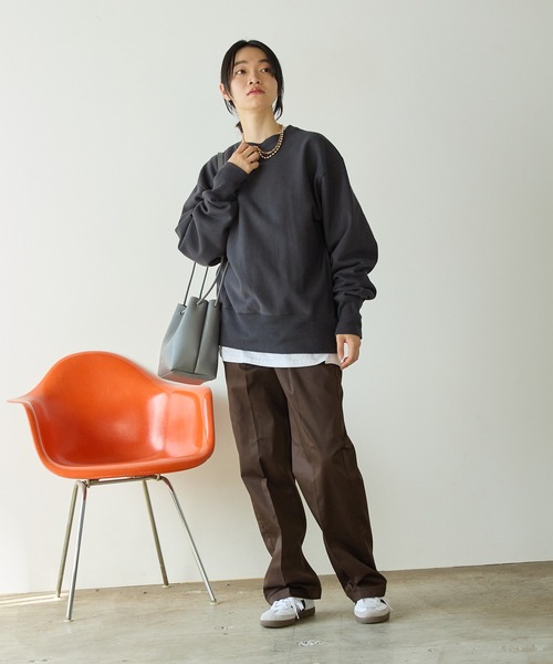 Healthknit（ヘルスニット）の「Healthknit/ヘルスニット LOCKER WEIGHT SWEAT CREW ドロップショルダー サイドパネル クルーネックスウェット（スウェット・メンズ・ブラック/グレー/アイボリー・L/XL/M）」の22枚目の写真