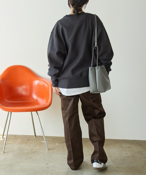 Healthknit（ヘルスニット）の「Healthknit/ヘルスニット LOCKER WEIGHT SWEAT CREW ドロップショルダー サイドパネル クルーネックスウェット（スウェット・メンズ・ブラック/グレー/アイボリー・L/XL/M）」の11枚目の写真