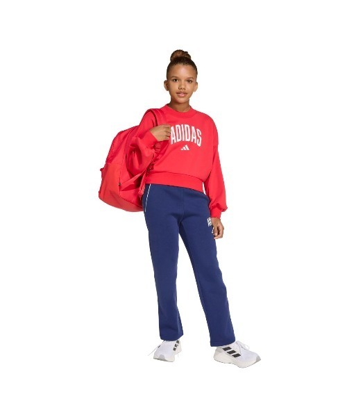 adidas(アディダス)の「アディダス adidas クルーネック スウェットシャツ(スウェット・キッズ・ダークパープル/ダークグリーン/レッド・130cm/140cm/150cm/160cm)」の14枚目の写真
