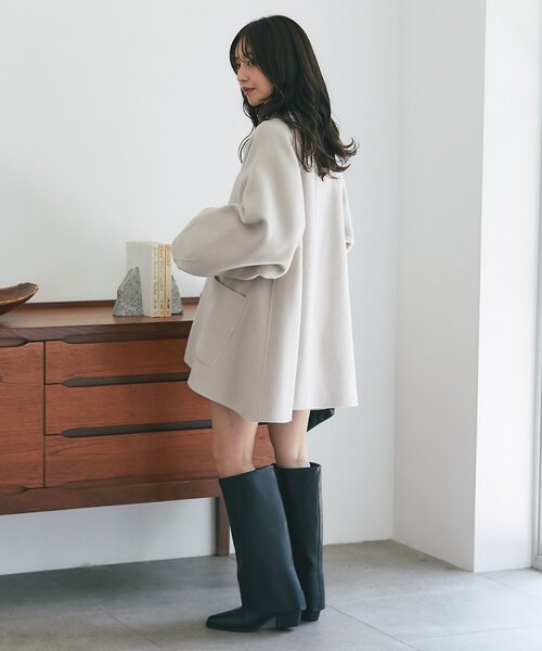 La boutique BonBon(ラブティックボンボン)の「【レメ】カバードロングブーツ(ブーツ・レディース・ブラック・36/39/37/38)」の6枚目の写真