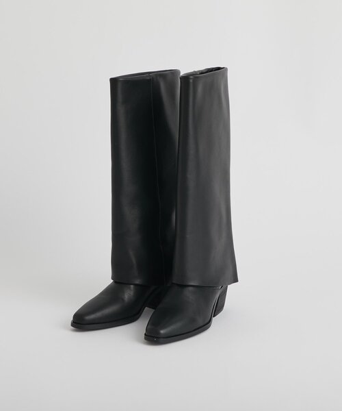 La boutique BonBon(ラブティックボンボン)の「【レメ】カバードロングブーツ(ブーツ・レディース・ブラック・36/39/37/38)」の9枚目の写真