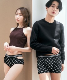 aimerfeel(エメフィール)のaロゴ モノグラム メンズ ボクサーショーツ (前開き)(ショーツ)