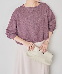 COLLAGE GALLARDAGALANTE | 裾バルーンラメスウェット(スウェット)