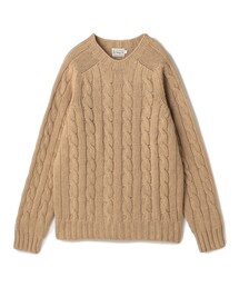 INVERALLAN（インバーアラン）の「INVERALLAN ウールケーブル クルーネックプルオーバーニット（ニット/セーター）」