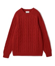 INVERALLAN（インバーアラン）の「INVERALLAN ウールケーブル クルーネックプルオーバーニット（ニット/セーター）」