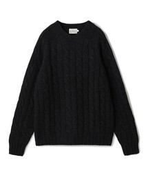 INVERALLAN（インバーアラン）の「INVERALLAN ウールケーブル クルーネックプルオーバーニット（ニット/セーター）」