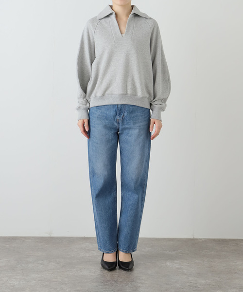 journal standard L'essage(ジャーナルスタンダードレサージュ)の「スウェットワイドカラープルオーバー(スウェット・レディース・ブラック/グレー・FREE)」の9枚目の写真