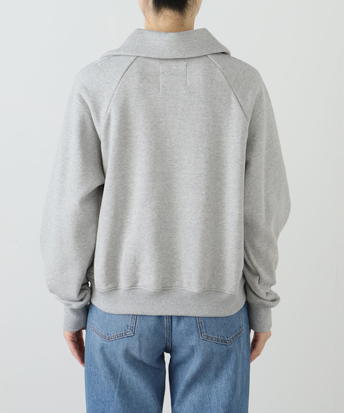 journal standard L'essage(ジャーナルスタンダードレサージュ)の「スウェットワイドカラープルオーバー(スウェット・レディース・ブラック/グレー・FREE)」の12枚目の写真