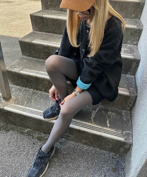 La-gemme（ラジェム）の「配色デザインニットカーディガン（カーディガン/ボレロ・レディース・グレー/ブラック/ベージュ/チャコール/ブラウン・フリー）」の18枚目の写真