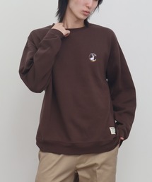 CAPTAIN STAG（キャプテンスタッグ）の「【CAPTAIN STAG / キャプテンスタッグ】裏起毛 ワンポイントロゴ刺繍 ロングスリーブ スウェット トレーナー（Tシャツ/カットソー）」