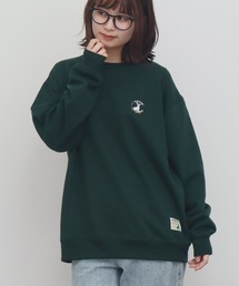 CAPTAIN STAG（キャプテンスタッグ）の「【CAPTAIN STAG / キャプテンスタッグ】裏起毛 ワンポイントロゴ刺繍 ロングスリーブ スウェット トレーナー（Tシャツ/カットソー）」