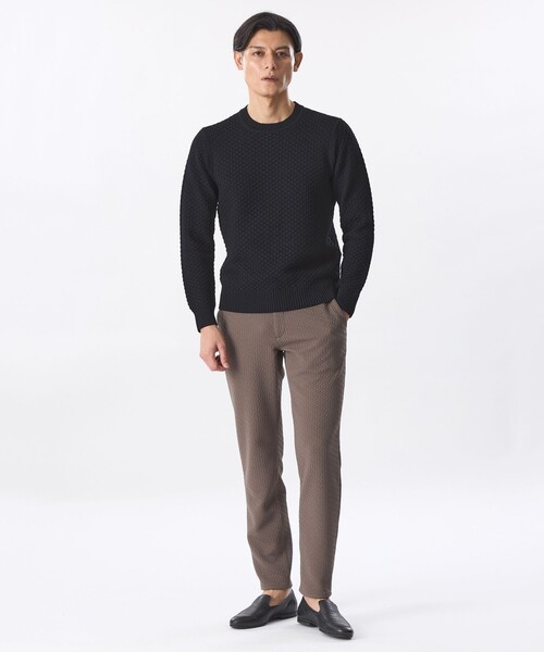 EPOCA UOMO(エポカウォモ)の「ハニーネストクルーネックニット(ニット/セーター・メンズ・グレー系その他2/ライトグレー/ベージュ系その他2/ブラック/チャコールグレー・46/48)」の12枚目の写真