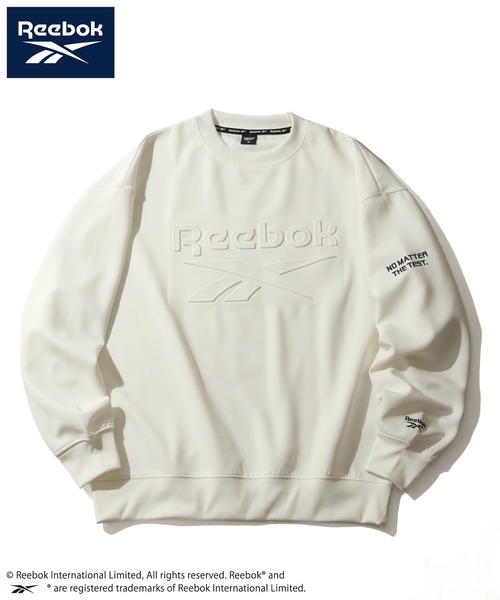 Reebok(リーボック)の「【Reebok/リーボック】ポンチ ロゴ エンボス プリント クルーネック プルオーバー(スウェット・メンズ・ネイビー/チャコールグレー/ホワイト/ブラック・LL/M/L)」の18枚目の写真