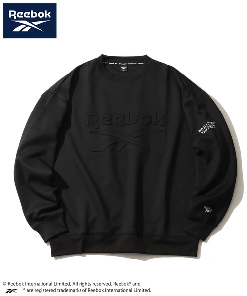 Reebok(リーボック)の「【Reebok/リーボック】ポンチ ロゴ エンボス プリント クルーネック プルオーバー(スウェット・メンズ・ネイビー/チャコールグレー/ホワイト/ブラック・LL/M/L)」の19枚目の写真