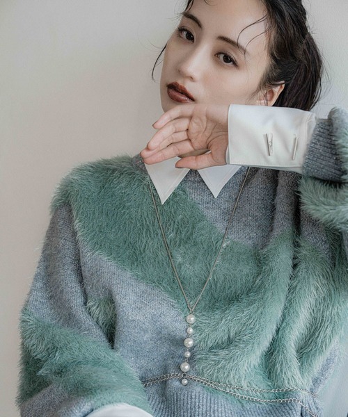 イソザイマーブルガラニット(HARE)（ニット/セーター）｜HARE（ハレ