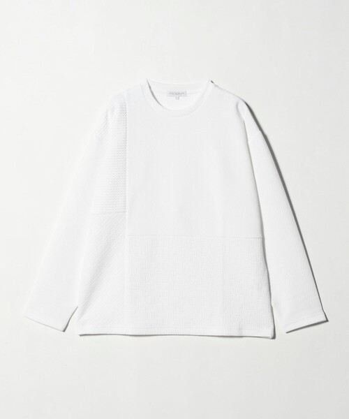 A DAY IN THE LIFE UNITED ARROWS(アデイインザライフユナイテッドアローズ)の「バウンシー ジャガード キリカエカットソー<A DAY IN THE LIFE>(Tシャツ/カットソー・メンズ・ブラック/ダークグレー/ホワイト・M/L)」の1枚目の写真