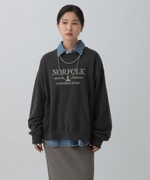 LEPSIM | カラー刺繍ロゴスウェット　603799(スウェット)