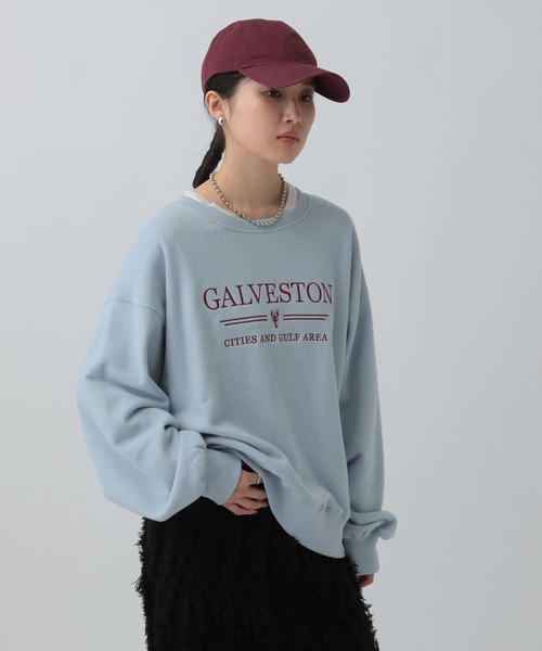 LEPSIM（レプシィム）の「カラー刺繍ロゴスウェット　603799（スウェット・レディース・ベージュ/ピンク/ブルー/チャコールグレー・FREE）」の3枚目の写真