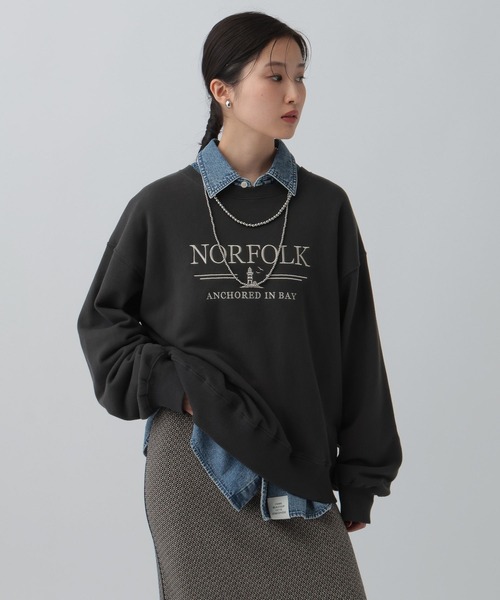 LEPSIM（レプシィム）の「カラー刺繍ロゴスウェット　603799（スウェット・レディース・ベージュ/ピンク/ブルー/チャコールグレー・FREE）」の22枚目の写真