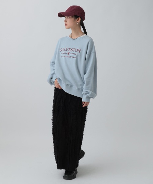 LEPSIM（レプシィム）の「カラー刺繍ロゴスウェット　603799（スウェット・レディース・ベージュ/ピンク/ブルー/チャコールグレー・FREE）」の17枚目の写真