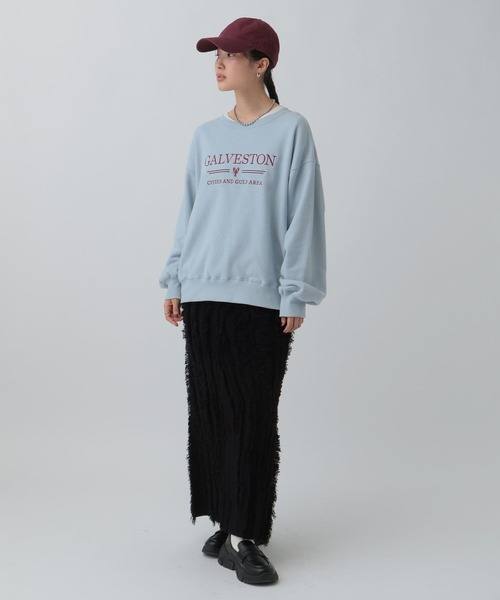 LEPSIM（レプシィム）の「カラー刺繍ロゴスウェット　603799（スウェット・レディース・ベージュ/ピンク/ブルー/チャコールグレー・FREE）」の18枚目の写真