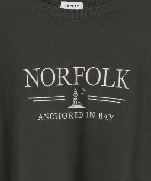 LEPSIM（レプシィム）の「カラー刺繍ロゴスウェット　603799（スウェット・レディース・ベージュ/ピンク/ブルー/チャコールグレー・FREE）」の5枚目の写真