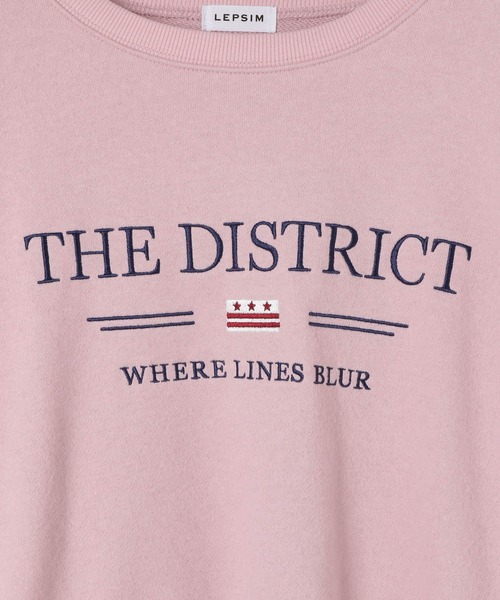 LEPSIM（レプシィム）の「カラー刺繍ロゴスウェット　603799（スウェット・レディース・ベージュ/ピンク/ブルー/チャコールグレー・FREE）」の6枚目の写真