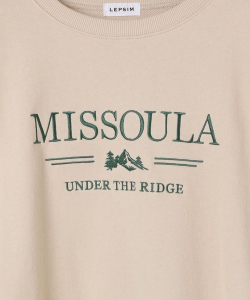 LEPSIM（レプシィム）の「カラー刺繍ロゴスウェット　603799（スウェット・レディース・ベージュ/ピンク/ブルー/チャコールグレー・FREE）」の7枚目の写真