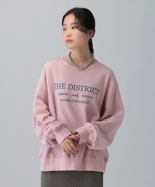 LEPSIM(レプシィム)の「カラー刺繍ロゴスウェット 603799(スウェット・レディース・ベージュ/ピンク/ブルー/チャコールグレー・FREE)」の5枚目の写真