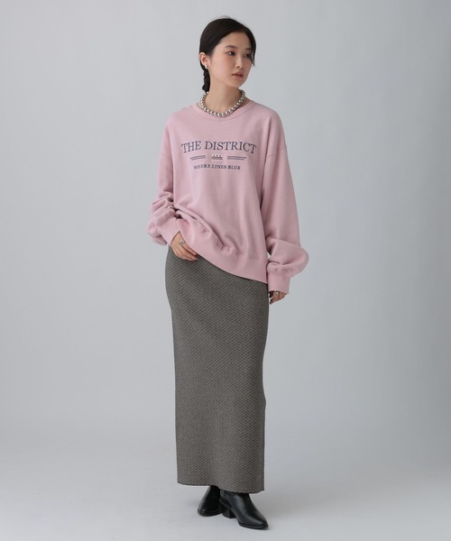 LEPSIM(レプシィム)の「カラー刺繍ロゴスウェット 603799(スウェット・レディース・ベージュ/ピンク/ブルー/チャコールグレー・FREE)」の8枚目の写真