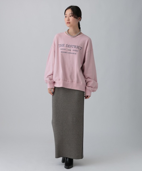 LEPSIM(レプシィム)の「カラー刺繍ロゴスウェット 603799(スウェット・レディース・ベージュ/ピンク/ブルー/チャコールグレー・FREE)」の9枚目の写真