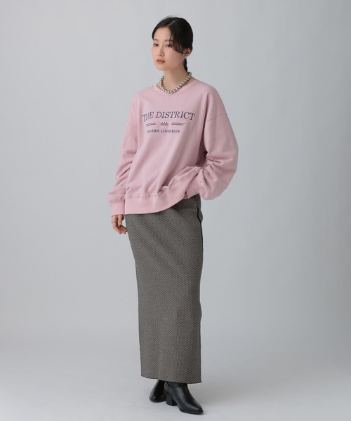 LEPSIM(レプシィム)の「カラー刺繍ロゴスウェット 603799(スウェット・レディース・ベージュ/ピンク/ブルー/チャコールグレー・FREE)」の10枚目の写真