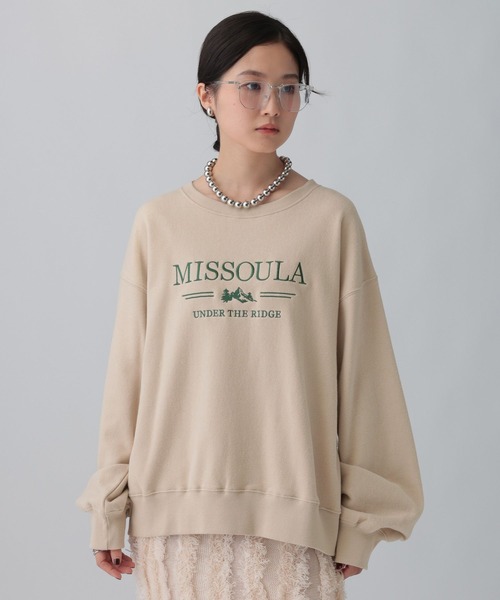 LEPSIM(レプシィム)の「カラー刺繍ロゴスウェット 603799(スウェット・レディース・ベージュ/ピンク/ブルー/チャコールグレー・FREE)」の11枚目の写真