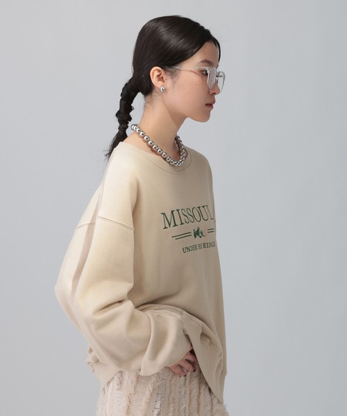 LEPSIM(レプシィム)の「カラー刺繍ロゴスウェット 603799(スウェット・レディース・ベージュ/ピンク/ブルー/チャコールグレー・FREE)」の13枚目の写真