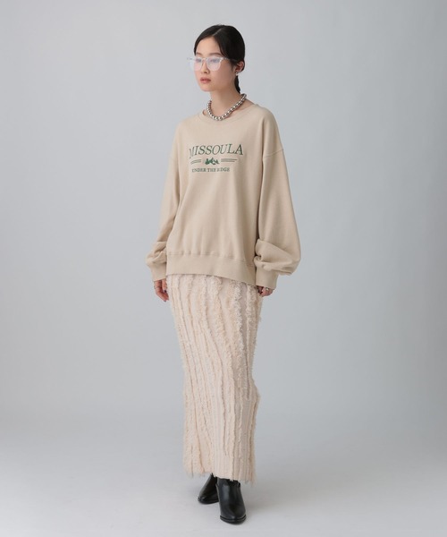 LEPSIM(レプシィム)の「カラー刺繍ロゴスウェット 603799(スウェット・レディース・ベージュ/ピンク/ブルー/チャコールグレー・FREE)」の15枚目の写真