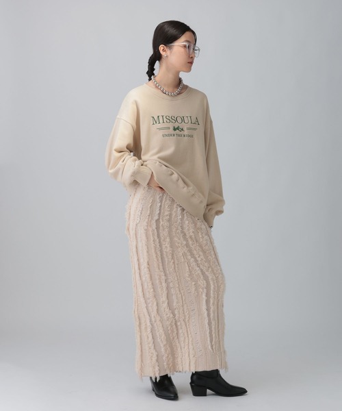 LEPSIM(レプシィム)の「カラー刺繍ロゴスウェット 603799(スウェット・レディース・ベージュ/ピンク/ブルー/チャコールグレー・FREE)」の16枚目の写真