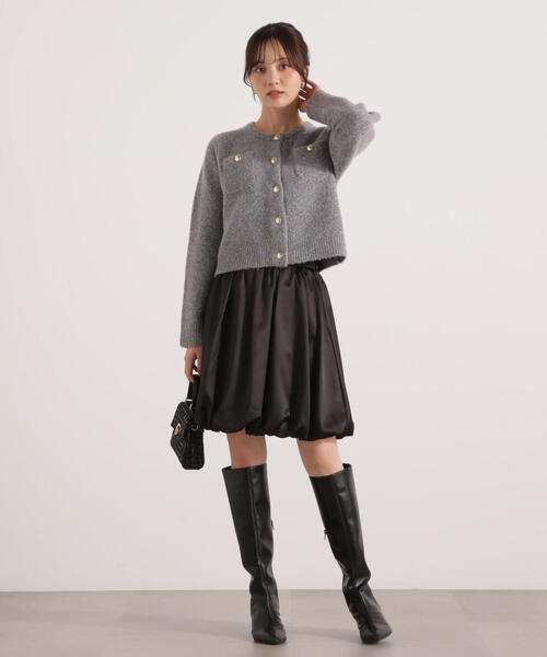 PROPORTION BODY DRESSING（プロポーションボディドレッシング）の「ウインター釦ＰＯＩＮＴカーディガン / 1215274101（カーディガン/ボレロ・レディース・グレー系その他/レッド/ホワイト系その他・FREE）」の15枚目の写真