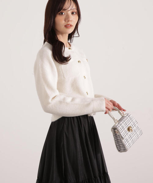 PROPORTION BODY DRESSING（プロポーションボディドレッシング）の「ウインター釦ＰＯＩＮＴカーディガン / 1215274101（カーディガン/ボレロ・レディース・グレー系その他/レッド/ホワイト系その他・FREE）」の22枚目の写真