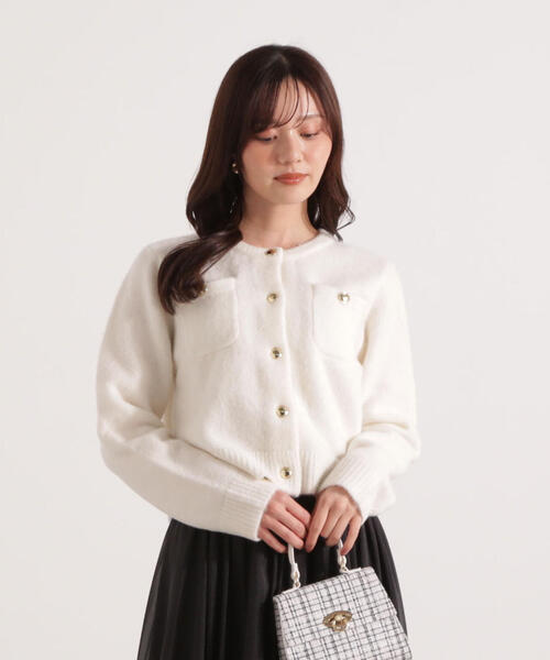 PROPORTION BODY DRESSING（プロポーションボディドレッシング）の「ウインター釦ＰＯＩＮＴカーディガン / 1215274101（カーディガン/ボレロ・レディース・グレー系その他/レッド/ホワイト系その他・FREE）」の21枚目の写真