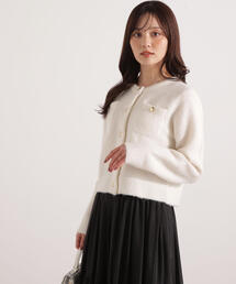 PROPORTION BODY DRESSING | 【加藤栞さん着用】ウインター釦ＰＯＩＮＴカーディガン / 1215274101(カーディガン/ボレロ)