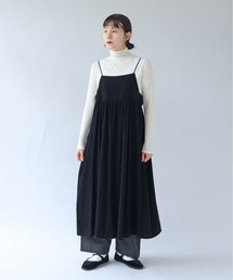 yuni | シャンブレーコールビスチェワンピース(ワンピース)