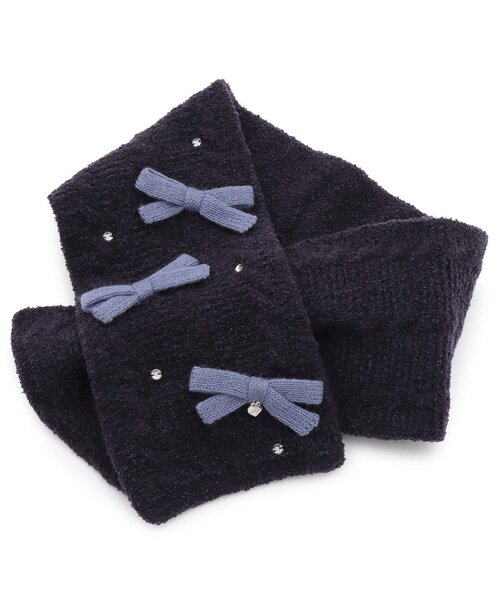 セール】リボン マシュマロニット マフラー（マフラー）｜mezzo piano