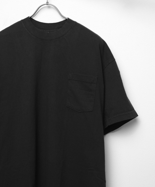 LOS ANGELES APPAREL(ロサンゼルスアパレル)の「【RES】【LOS ANGELES APPAREL】6.5oz Garment Dye CrewNeck Pocket T(Tシャツ/カットソー・メンズ・ブラック/ホワイト・MEDIUM/LARGE/SMALL/X-LARGE)」の3枚目の写真